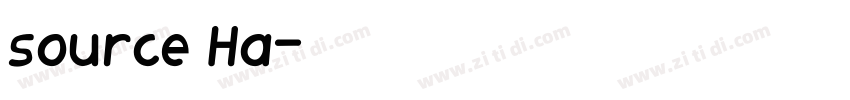 source Ha字体转换